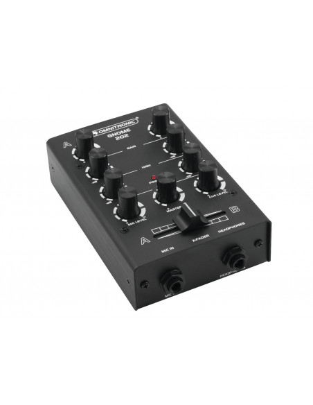 OMNITRONIC GNOME-202 Mini Mixer black - Mesa de mistura dj de dois canais