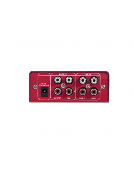 OMNITRONIC GNOME-202 Mini Mixer red