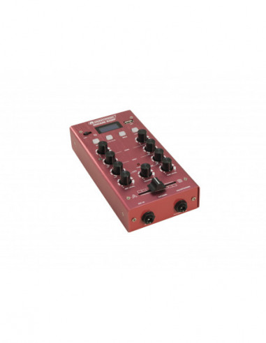 OMNITRONIC GNOME-202P Mini Mixer red