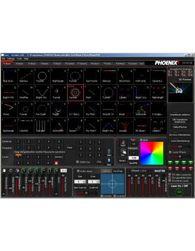PHOENIX 4 Software e Interface Laser Ilda