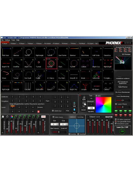 PHOENIX 4 Software e Interface Laser Ilda