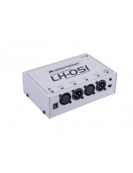 OMNITRONIC LH-051 Dual Phantom Power Adapter