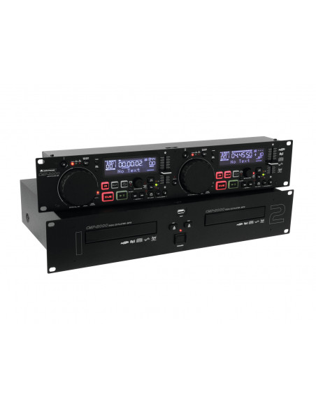 OMNITRONIC CMP-2000 Dual CD/MP3 Player  - Leitor de CD duplo com função MP3 para DJs
