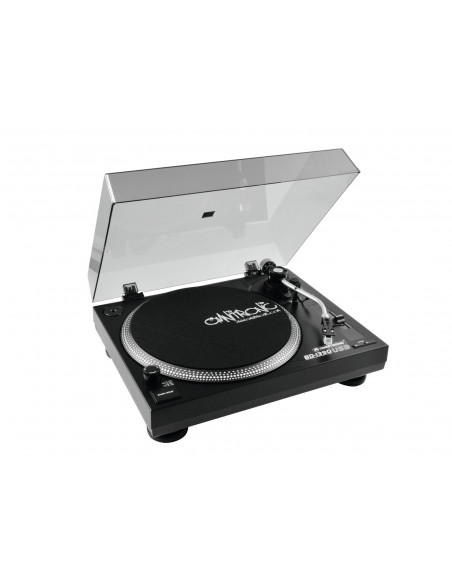 OMNITRONIC BD-1390 USB Turntable bk - Gira discos usb