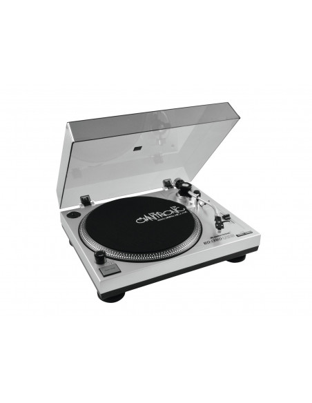 OMNITRONIC BD-1380 USB Turntable sil - Gira discos