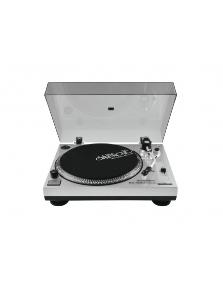 OMNITRONIC BD-1380 USB Turntable sil - Gira discos