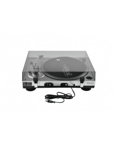 OMNITRONIC BD-1380 USB Turntable sil...