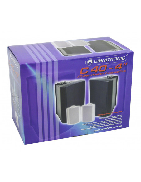 OMNITRONIC C-40 black 2x - Coluna Passiva
