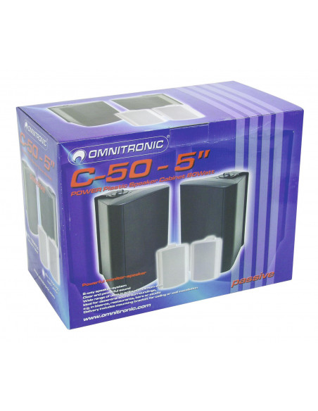 OMNITRONIC C-50 black 2x Colunas Passivas