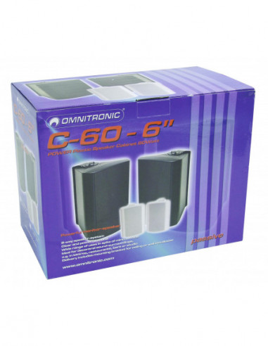 OMNITRONIC C-60 black 2x Colunas...