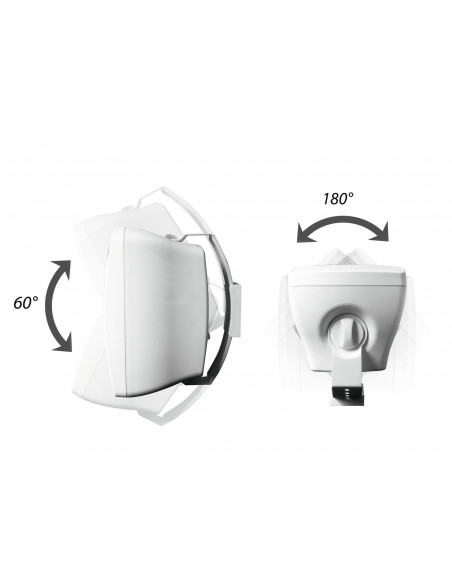 OMNITRONIC OD-5T Wall Speaker 100V white 2x