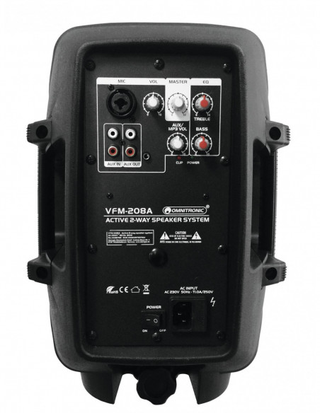 OMNITRONIC VFM-208A 2-Way Speaker, active