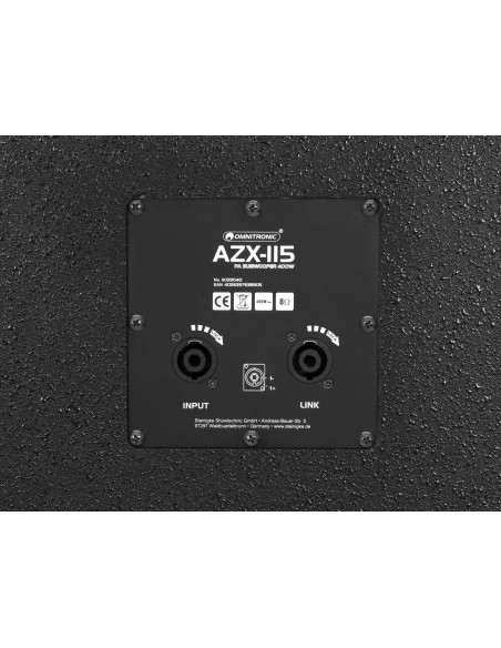 OMNITRONIC AZX-115 PA Subwoofer 400W