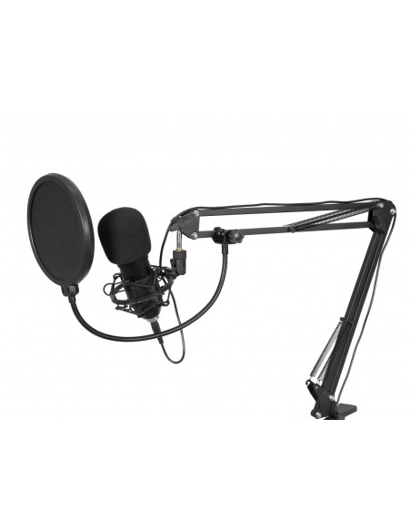 OMNITRONIC BMS-1C USB Condenser Broadcast Microphone Set