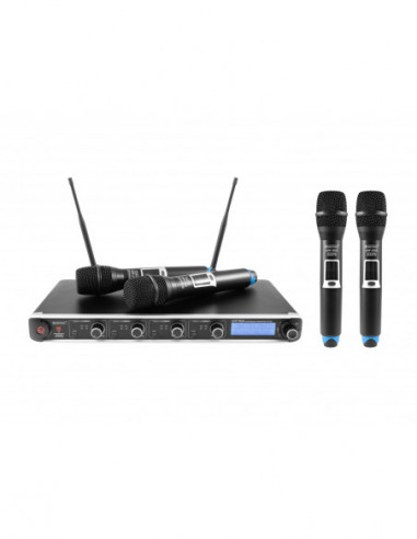 OMNITRONIC UHF-304 4-Channel Wireless Mic System 823-832/863-865MHz