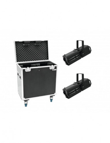 EUROLITE Set 2x LED PFE-120 3000K + Case