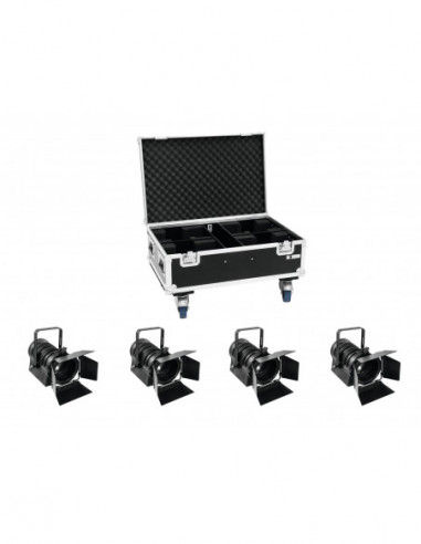 EUROLITE Set 4x LED THA-60PC + Case