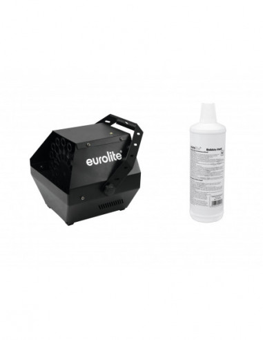 EUROLITE Set B-90 Bubble machine black + bubble fluid 1l