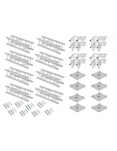 ALUTRUSS Truss set QUADLOCK 6082 square 4x4x3.5m (WxDxH)