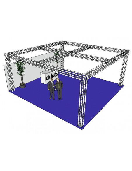 ALUTRUSS Truss set QUADLOCK 6082 square 7.71x7.71x3.5m (WxDxH)