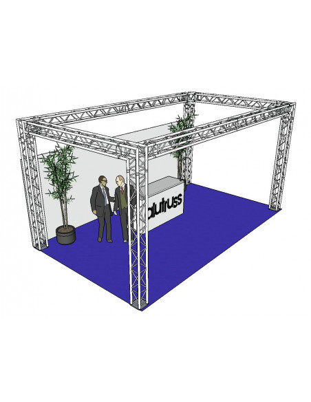 ALUTRUSS Truss set QUADLOCK 6082 rectangle 7x4x3.5m (WxDxH)