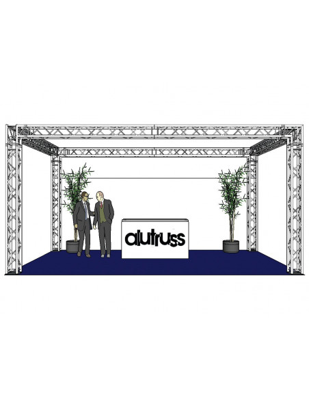ALUTRUSS Truss set QUADLOCK 6082 rectangle 7x4x3.5m (WxDxH)