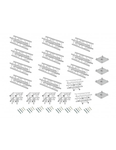 ALUTRUSS Truss set QUADLOCK 6082 rectangle 7.71x4x3.5m (WxDxH)