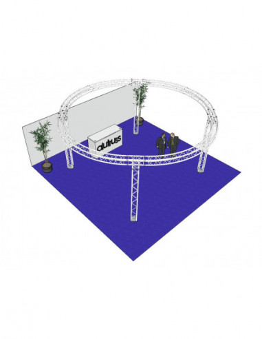 ALUTRUSS Truss set QUADLOCK 6082 circle 6.6x3.5m