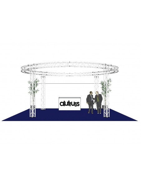ALUTRUSS Truss set QUADLOCK 6082 circle 6.6x3.5m