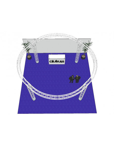 ALUTRUSS Truss set QUADLOCK 6082 circle 6.6x3.5m