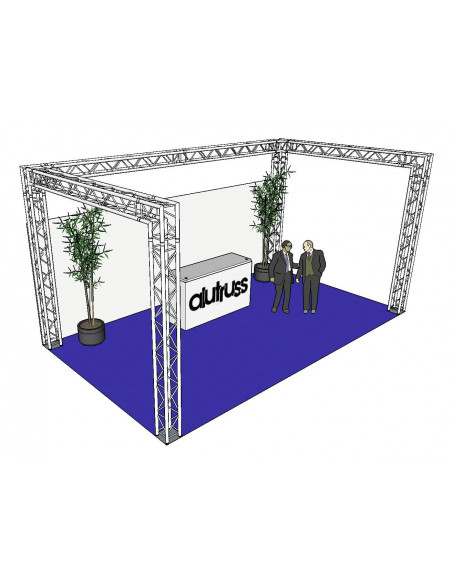 ALUTRUSS Truss set QUADLOCK 6082 U-Figure 7x4x3.5m (WxDxH)