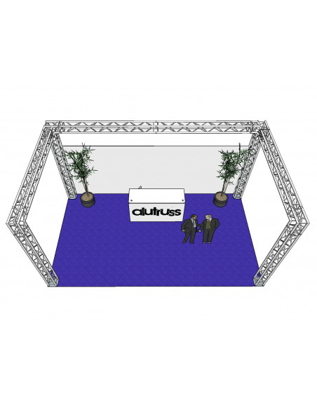 ALUTRUSS Truss set QUADLOCK 6082 U-Figure 7x4x3.5m (WxDxH)