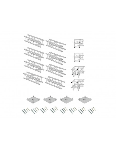 ALUTRUSS Truss set QUADLOCK 6082 U-Figure 7x4x3.5m (WxDxH)