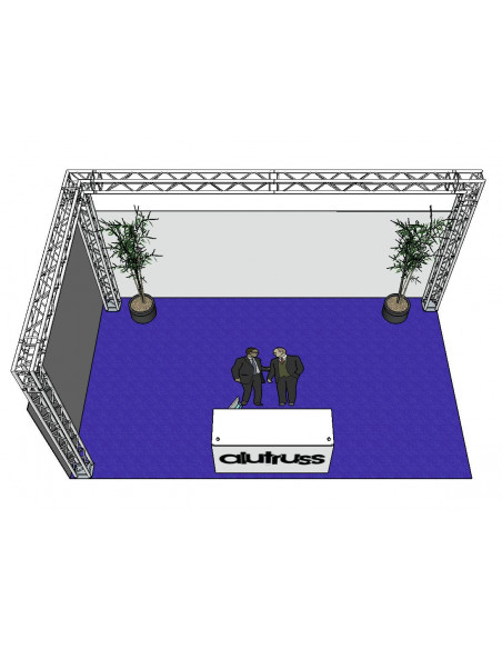 ALUTRUSS Truss set QUADLOCK 6082 L-Figure 7x4x3.5m (WxDxH)