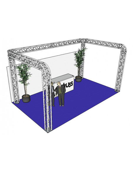 ALUTRUSS Truss set QUADLOCK 6082R U-Figure 7x4x3.5m (WxDxH)