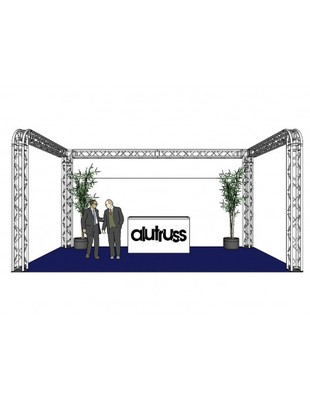 ALUTRUSS Truss set QUADLOCK 6082R U-Figure 7x4x3.5m (WxDxH)