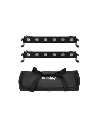 EUROLITE Set 2x LED BAR-6 QCL RGBW + Soft Bag