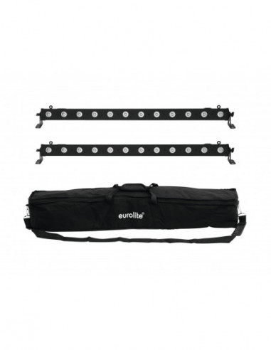 EUROLITE Set 2x LED BAR-12 QCL RGBA + Soft Bag