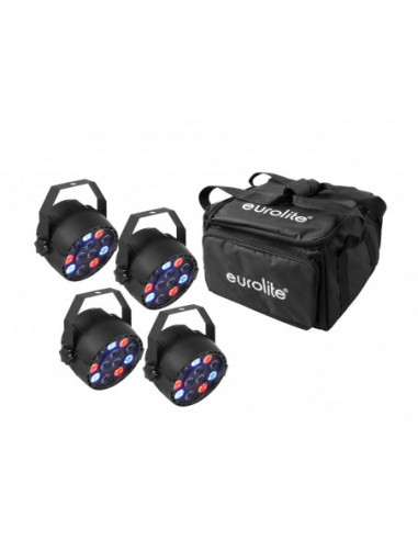 EUROLITE Set 4x LED PARty Spot + Soft-Bag