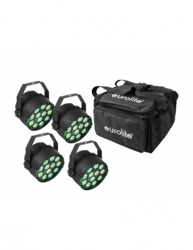 EUROLITE Set 4x LED PARty TCL Spot + Soft-Bag