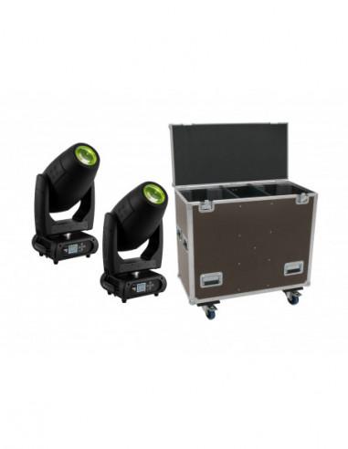 EUROLITE Set 2x DMH-300 CMY Moving-Head + Case