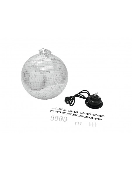 EUROLITE Mirror Ball 30cm with motor + LED PST-5 QCL Spot bk