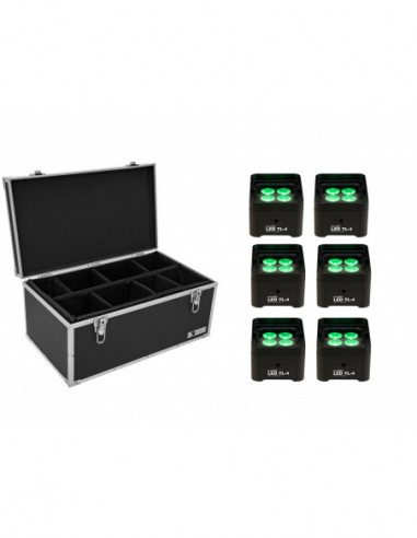 EUROLITE Set 6x LED TL-4 Trusslight + Case