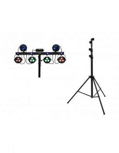 EUROLITE Set LED KLS Laser Bar Next FX Light Set + STV-60-WOT EU Steel stand black