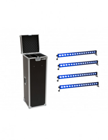 EUROLITE Set 4x LED IP T-Bar 16 QCL Bar + Case