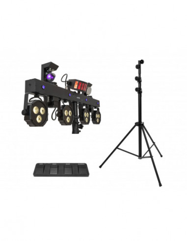 EUROLITE Set LED KLS Scan Next FX Compact Light Set + Foot switch + Steel stand