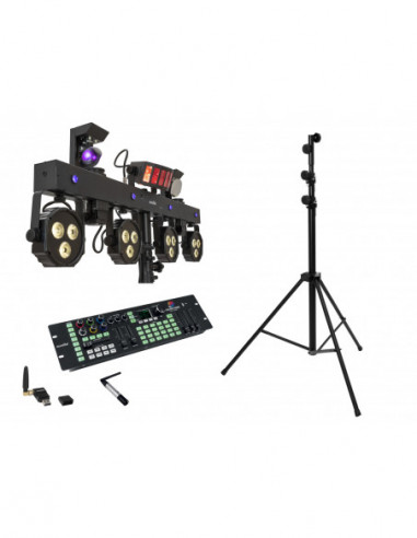 EUROLITE Set LED KLS Scan Next FX Compact Light Set + Controller + Steel stand