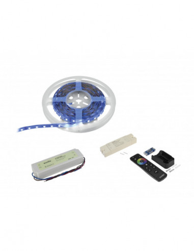 EUROLITE Set LED Strip 300 5m RGBWW + RF Controller + Transformer 24V