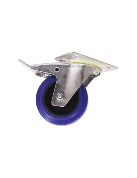 ROADINGER Swivel Castor 100mm blue with brake