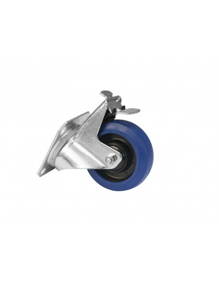 ROADINGER Swivel Castor RD-100B 100mm blue with brake